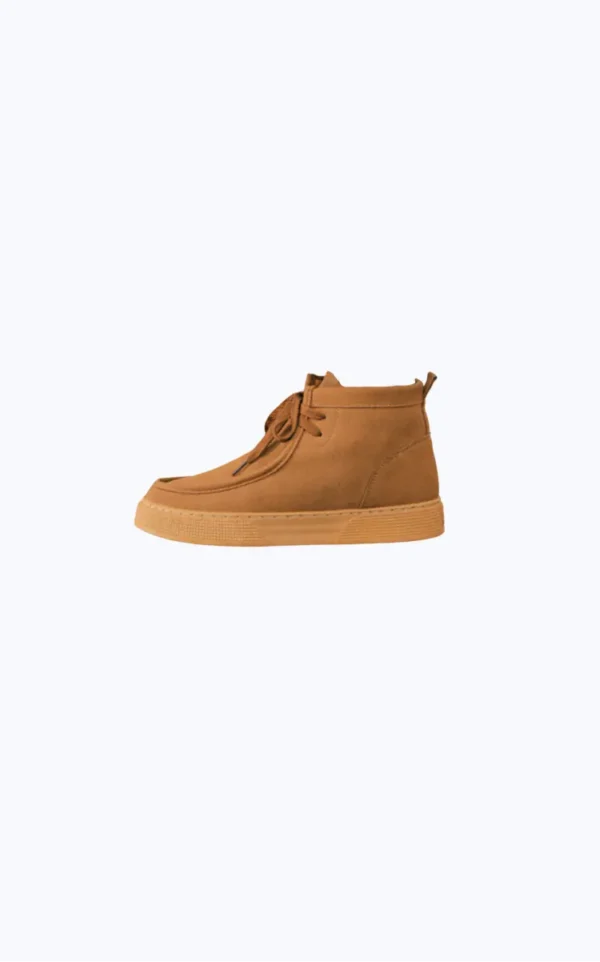 Retro Casual Suede Tooling Trendy Single High Top Men's Sneakers