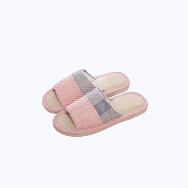 Linen Slippers House Shoes Women Bedroom Slippers